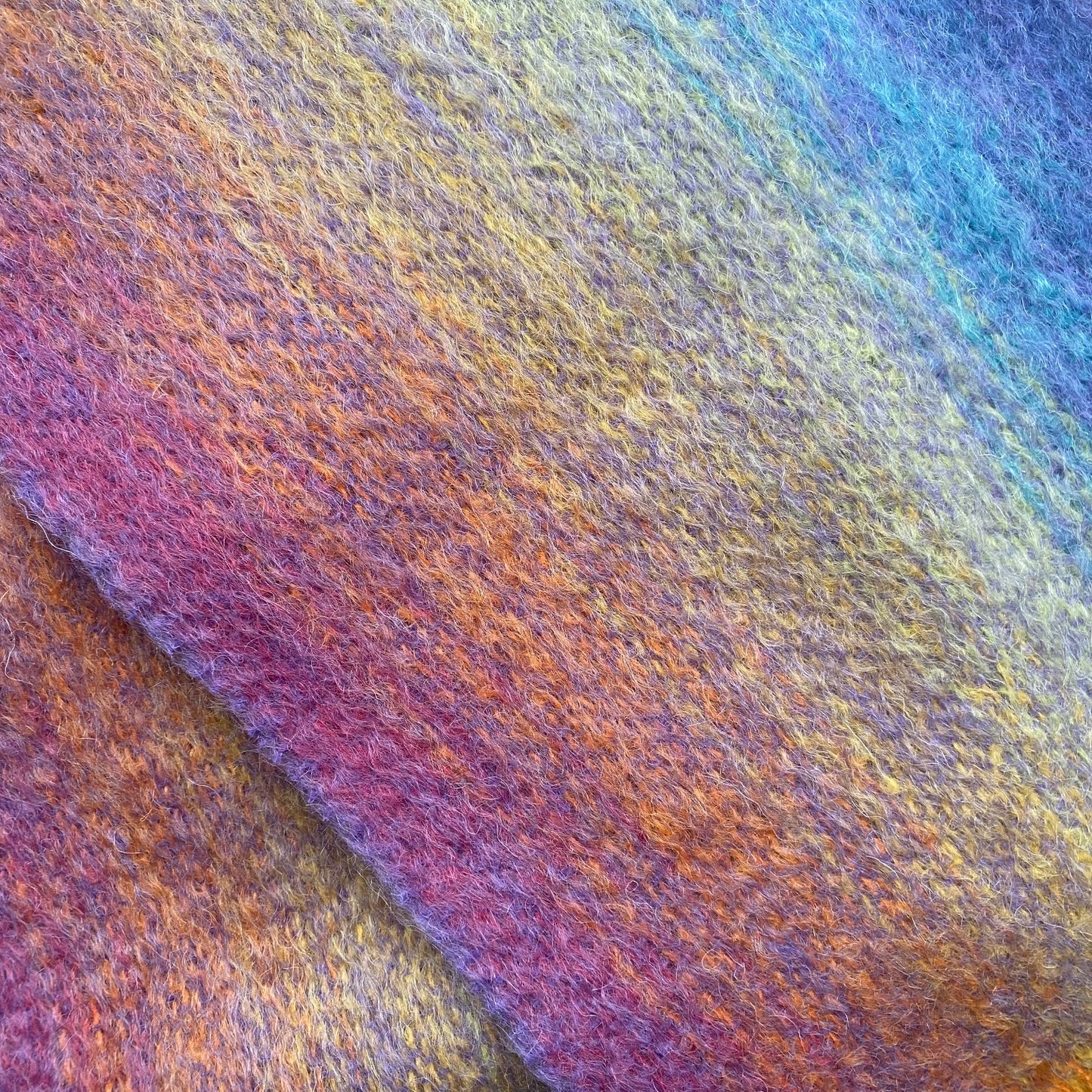 Mohair scarf By Green Grove Weavers -lavender-