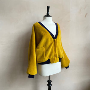 MOHAIR WOVEN Jackets Yellow by Chung Rowe