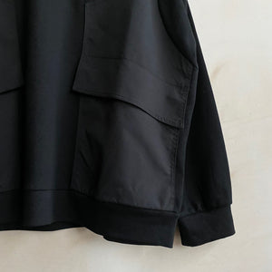 BIG POCKET TOPS -Black-