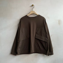 BIG POCKET TOPS -Brown-