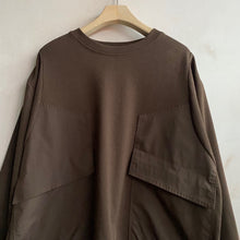 BIG POCKET TOPS -Brown-