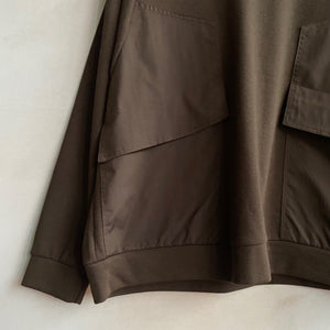 BIG POCKET TOPS -Brown-