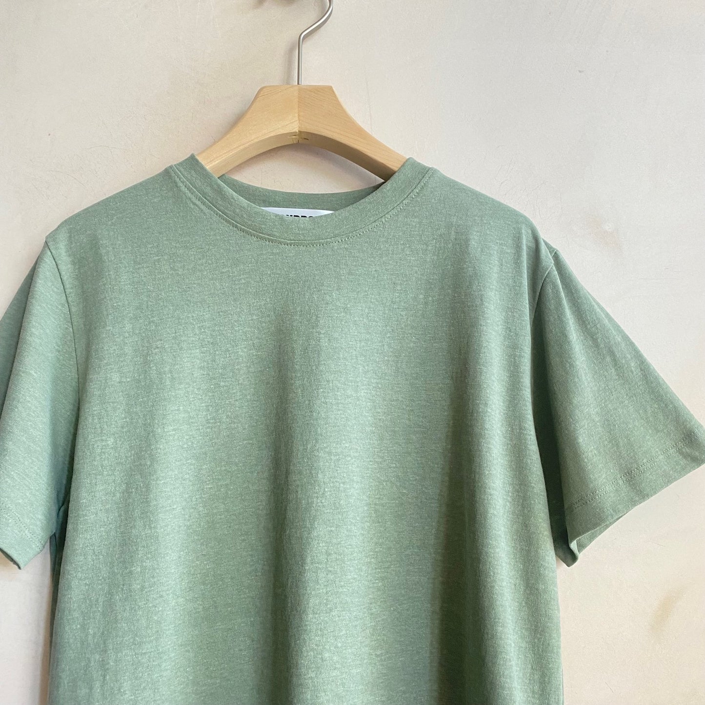 Stone washed colour T -Khaki-