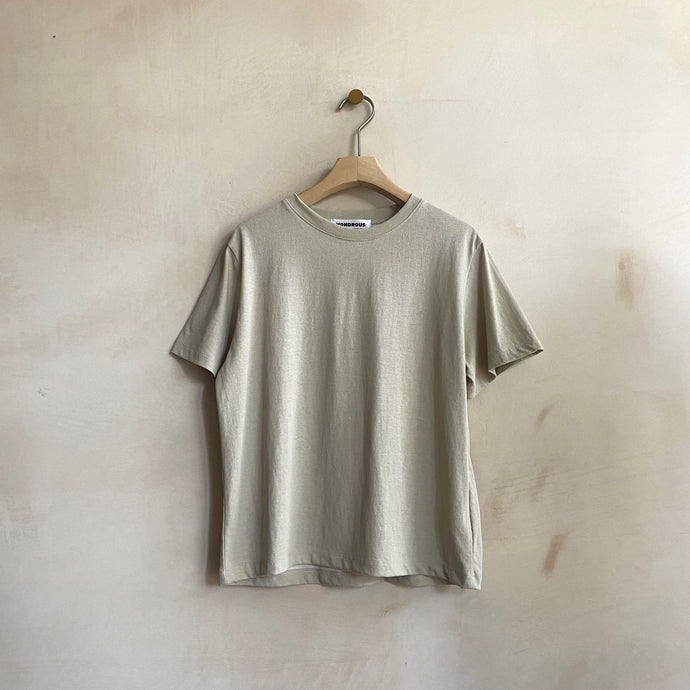 Stone washed colour T -Beige-
