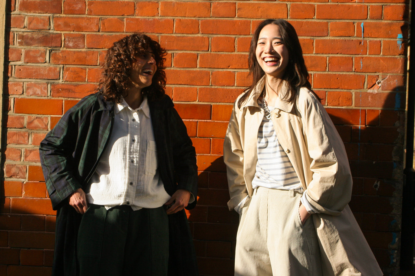 Half A line coat -Dark Green-