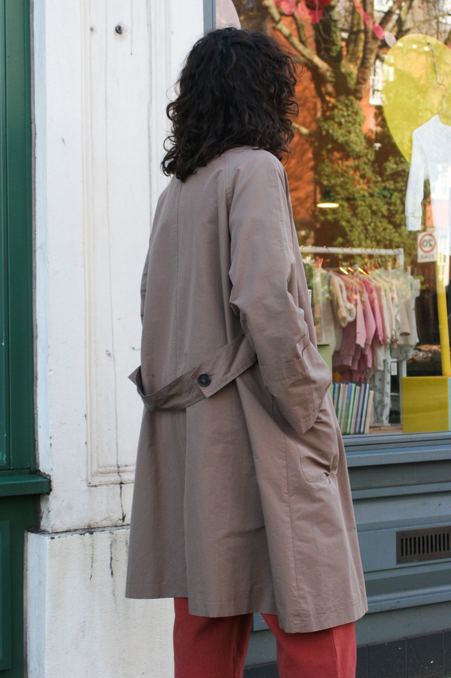 Half A line coat -Dark Green-