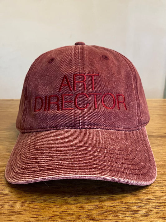 Art Director -Maroon with Red stitch- by kikina