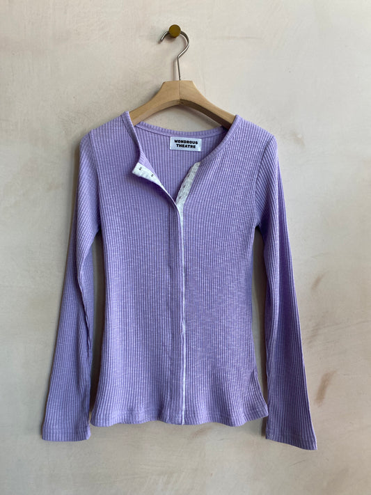 Rib cotton hook CD -Lavender-