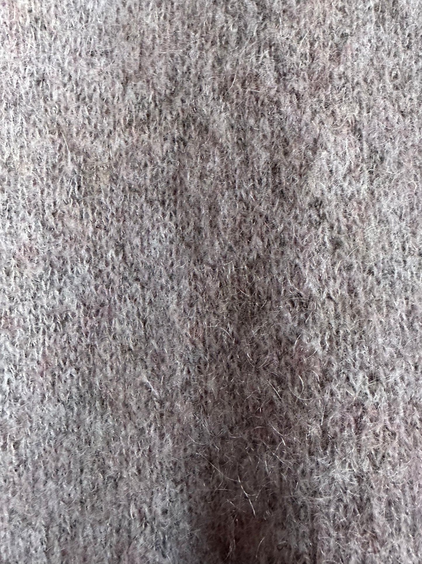 V neck Wool&Cashmere Knit -Purple-