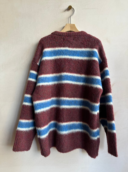 Double stripe jumper -Brick-