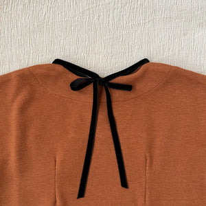 Lea Dress Long Sleeved -Terracotta-