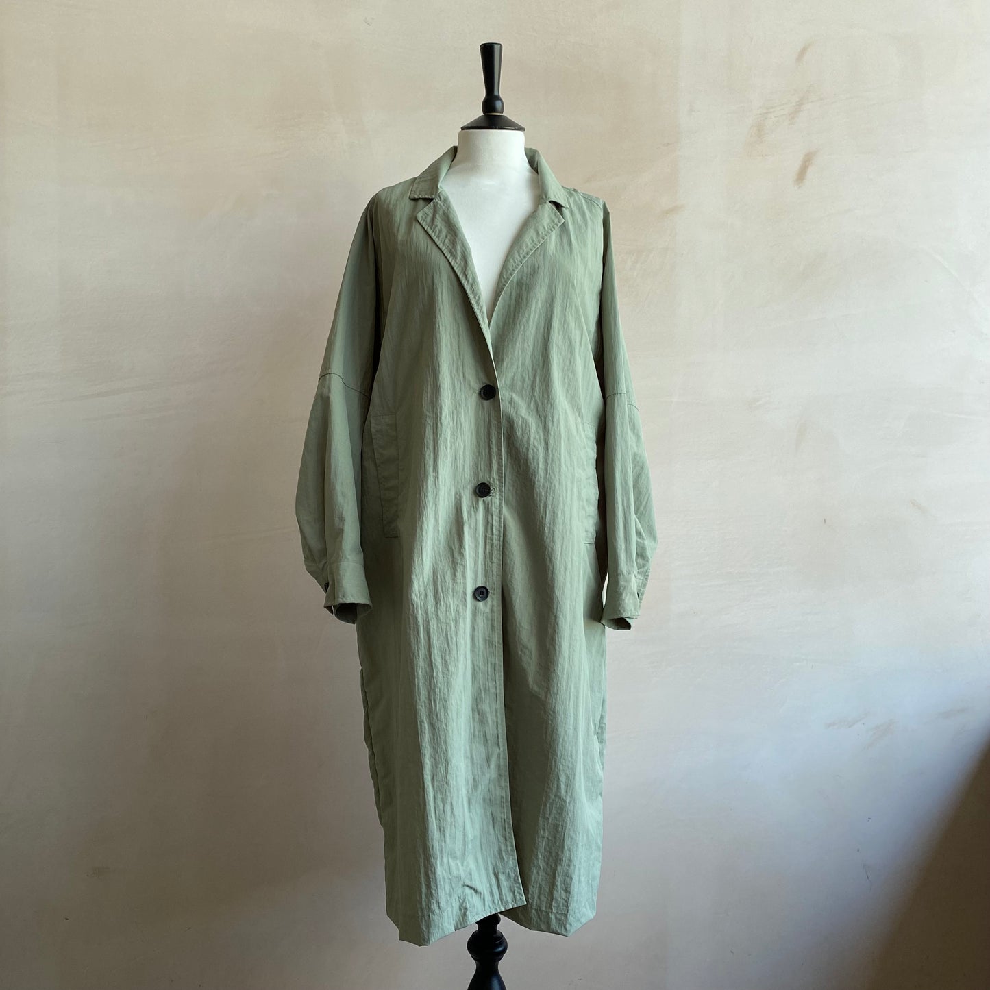 Summer light long Coat -Light Khaki-