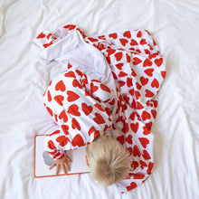 Love Heart cotton sleepsuit: Newborn