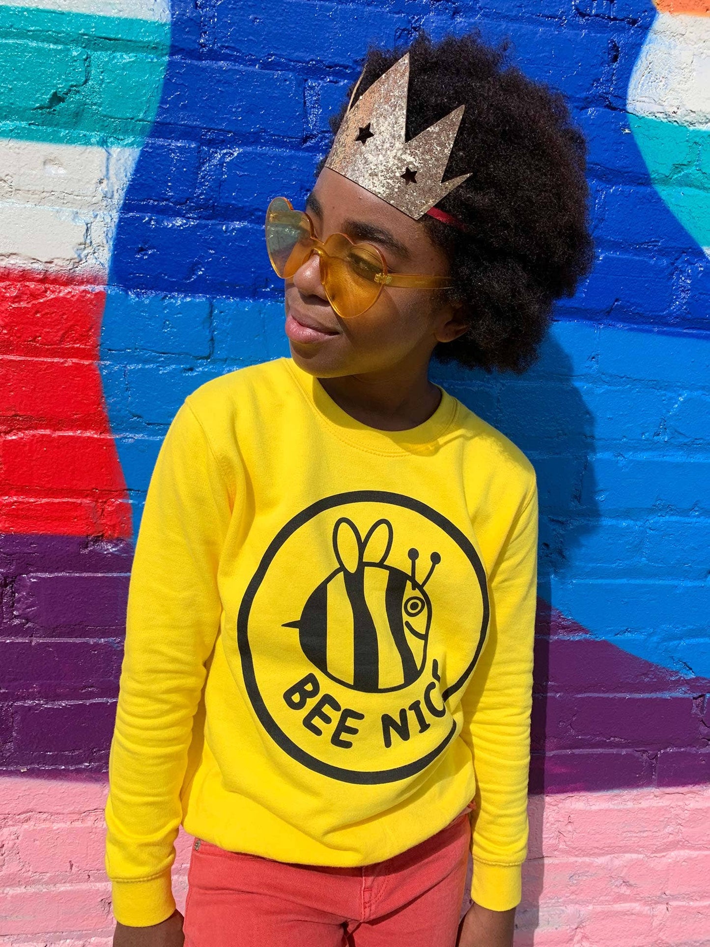 Bee Nice Kids Sweatshirt: Age 3-4