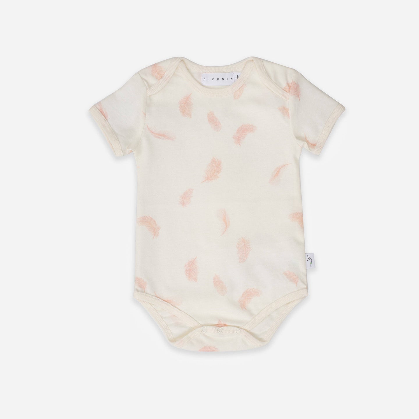 Falling Feather Bodysuit: 3-6M
