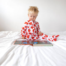 Love Heart cotton sleepsuit: Newborn