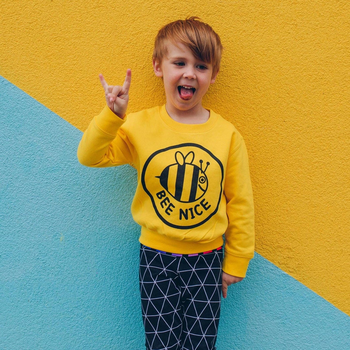 Bee Nice Kids Sweatshirt: Age 5-6