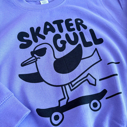 Skater Gull Kids Sweatshirt: Age 9-11