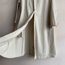 Mao Collar Long Cotton JK -Beige-