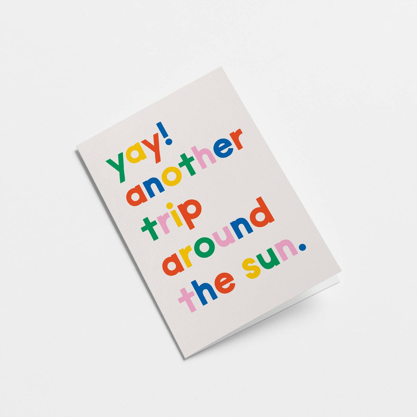Another trip around the sun - Birthday Card: Standard cello