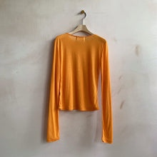 Seethrough Spring long T -Orange-