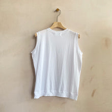 Double Stitched Summer tank -White-