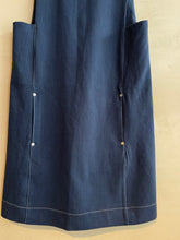 Nomad Stetch cotton dress -Navy-