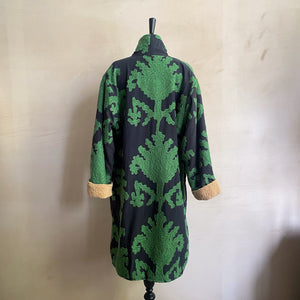 EMBROYDARY LONG COAT  -GREEN- BY EDL