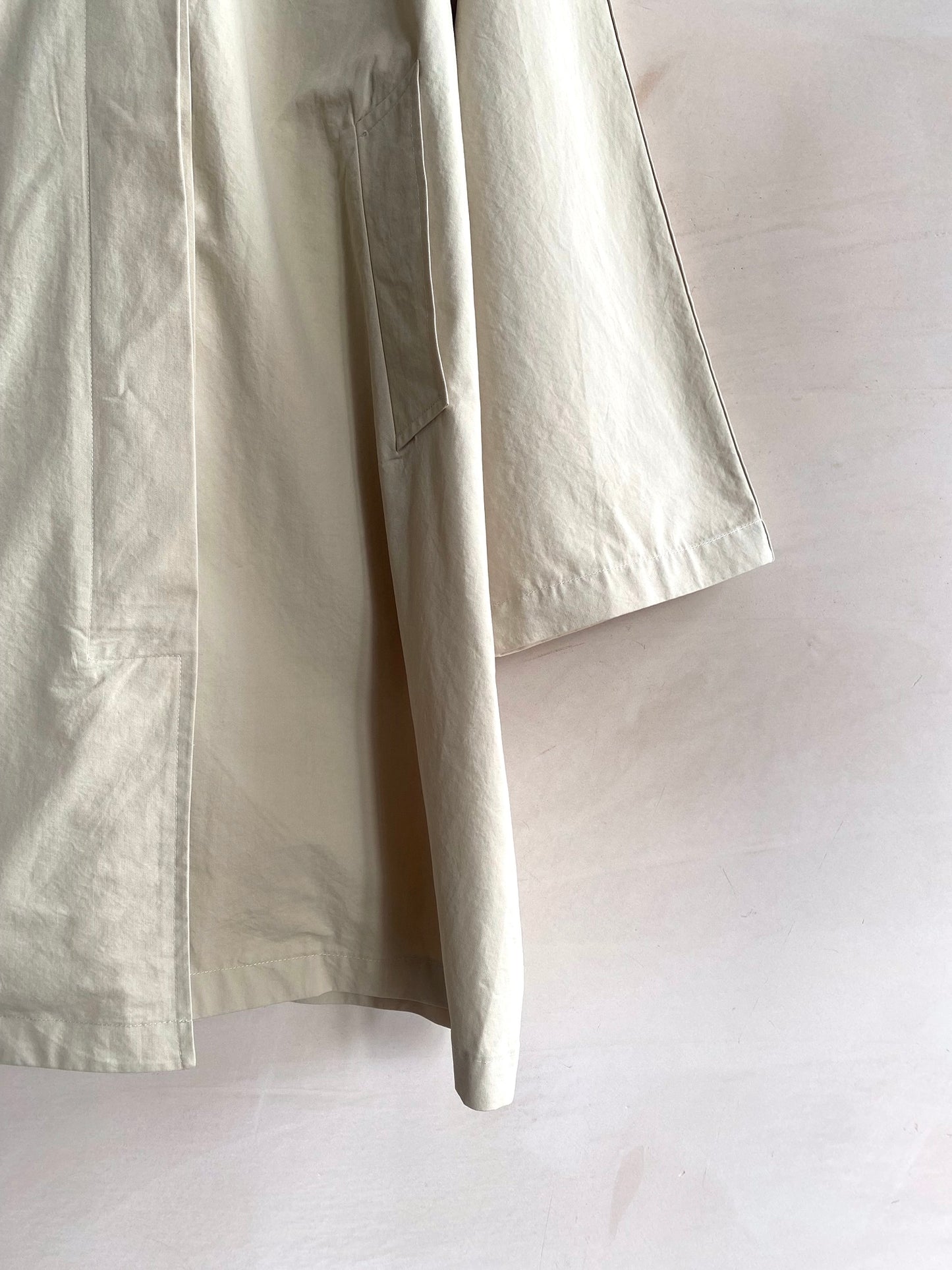 Half A line coat -Beige-