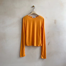 Seethrough Spring long T -Orange-