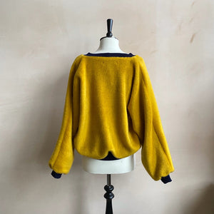 MOHAIR WOVEN Jackets Yellow by Chung Rowe