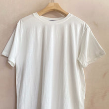 Simple cropped T -White-