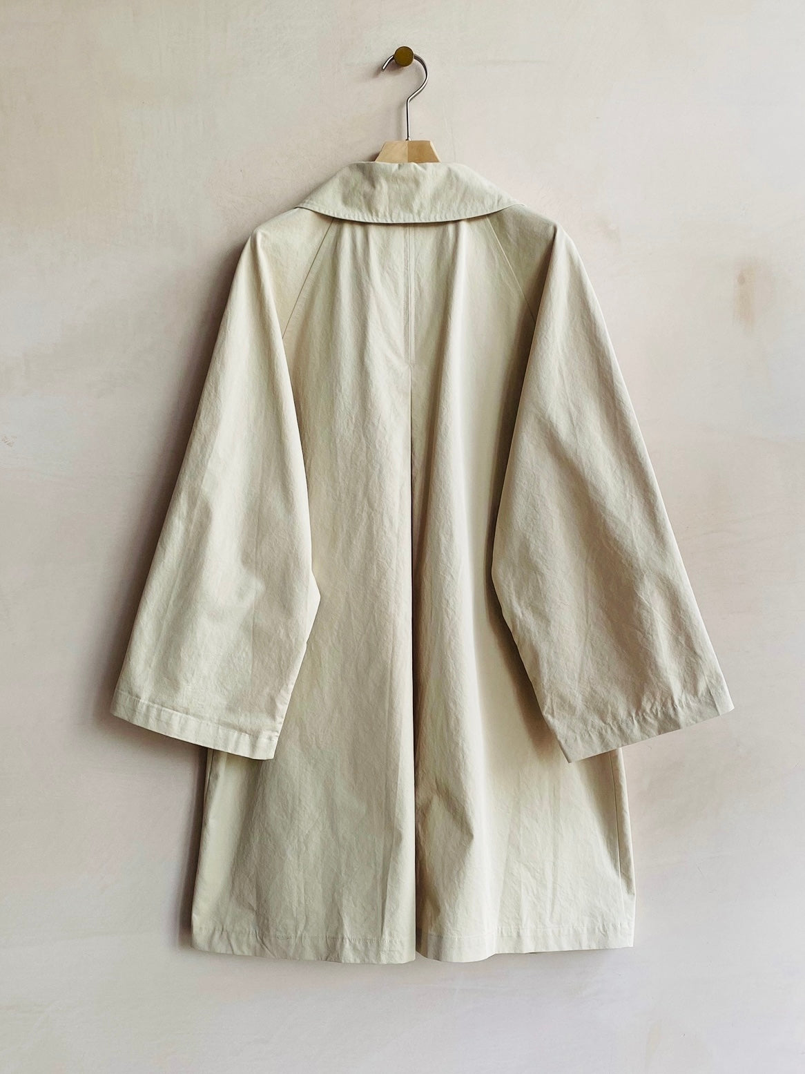 Half A line coat -Beige-