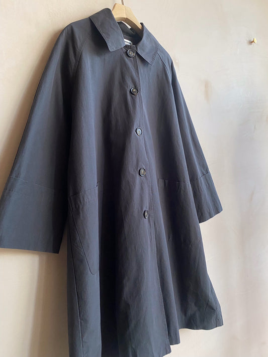 Front pocket Long Mac -Black-