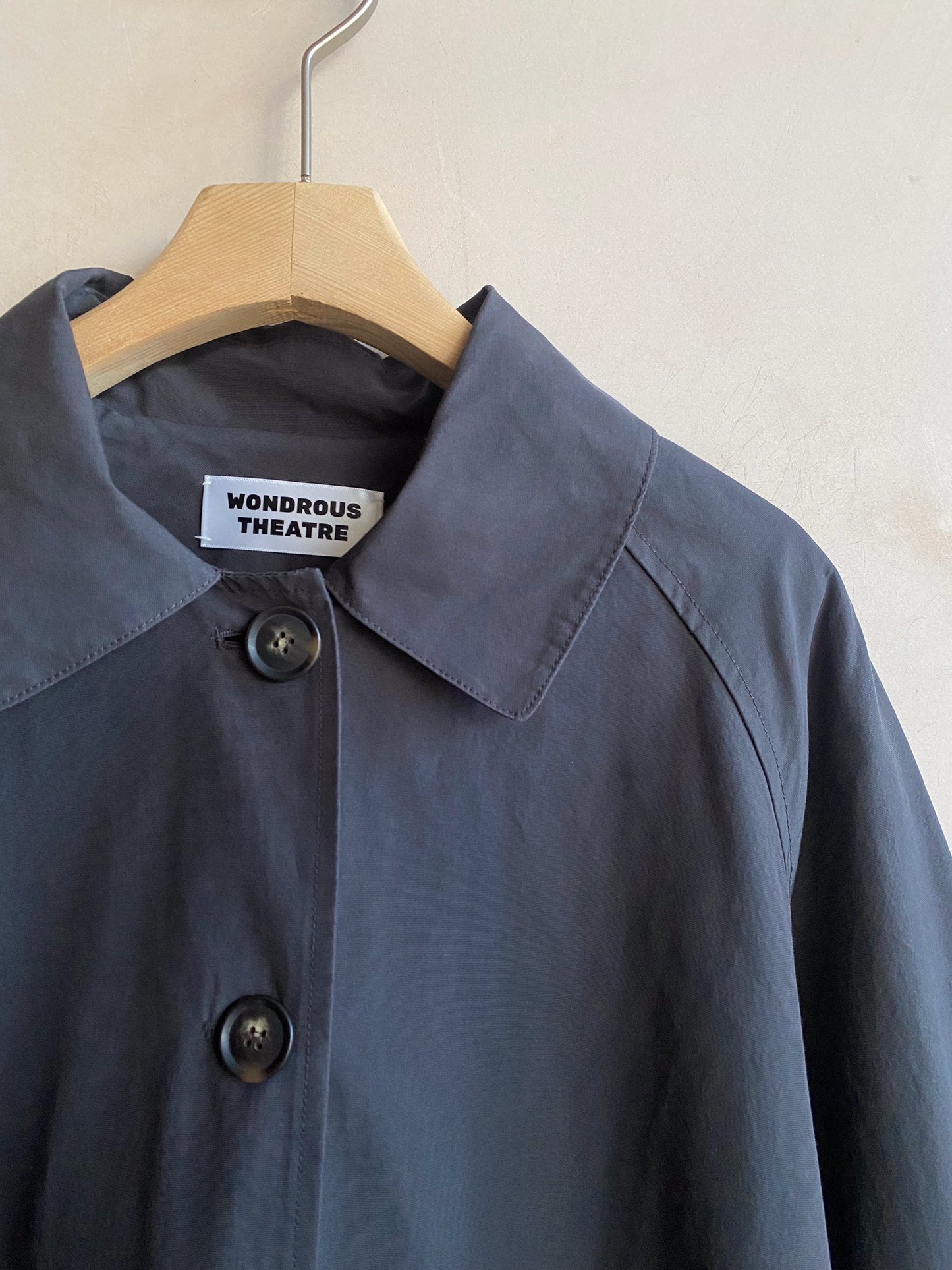 Front pocket Long Mac -Black-