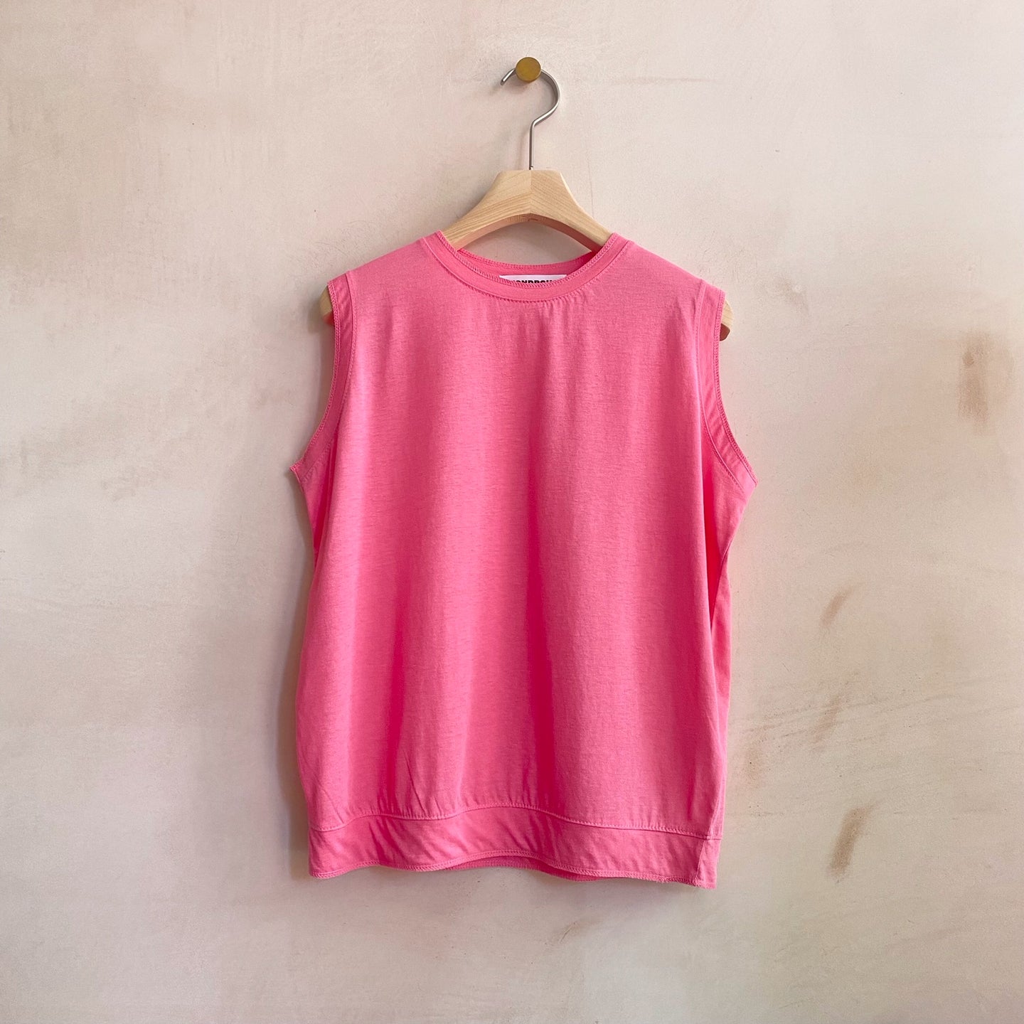 Double Stitched Summer tank -Pink-