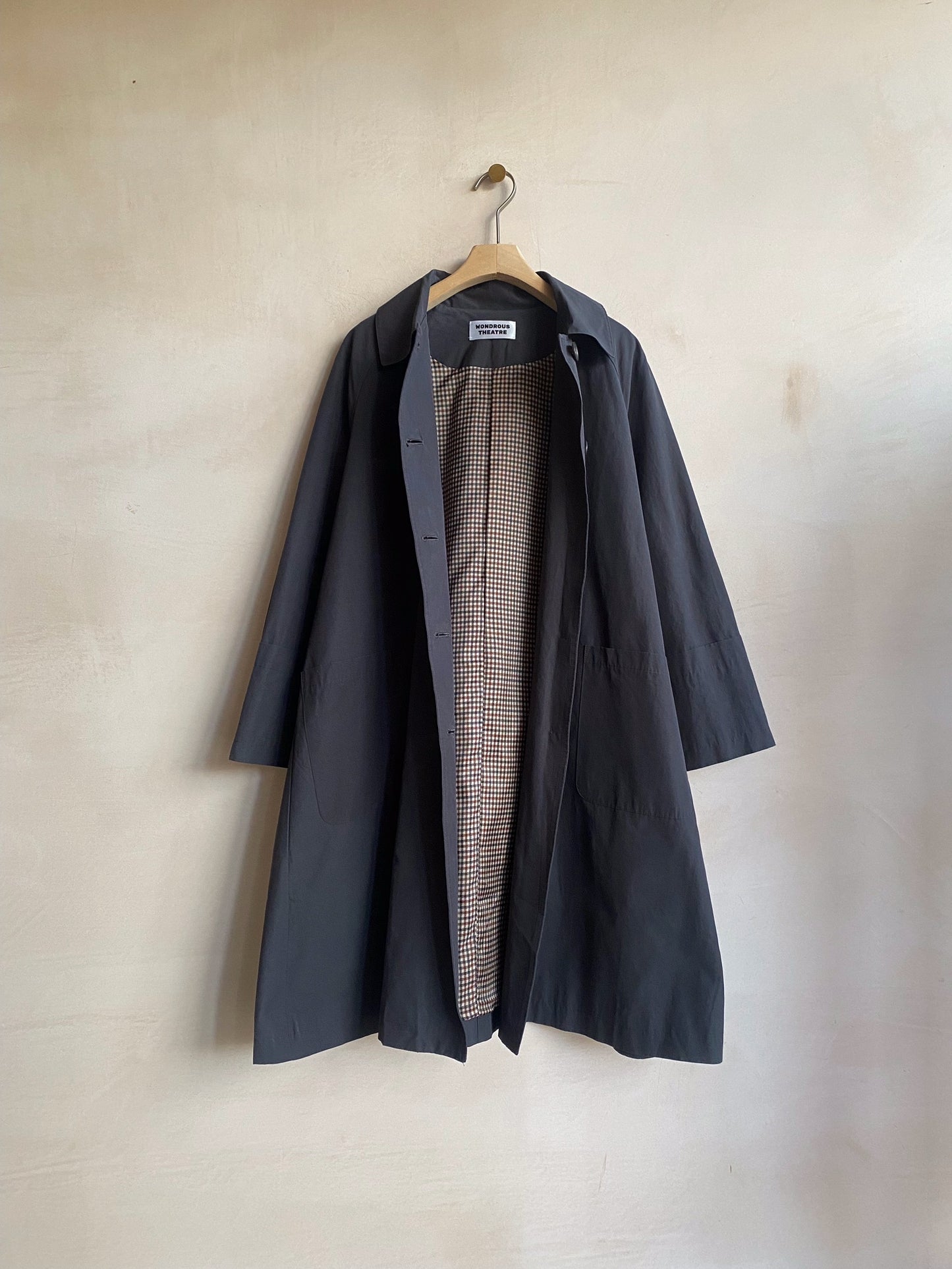 Front pocket Long Mac -Black-