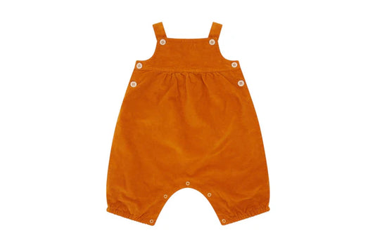 Baby jumpsuit organic cotton velvet -row siena-