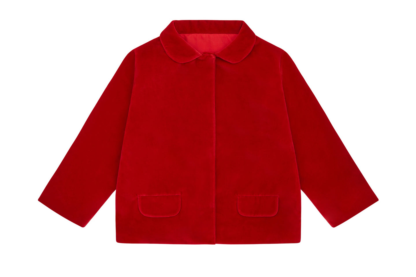 Organic Cotton Red Velvet Jacket by Vild, Children clothes, Vild, WondrousTheatre,