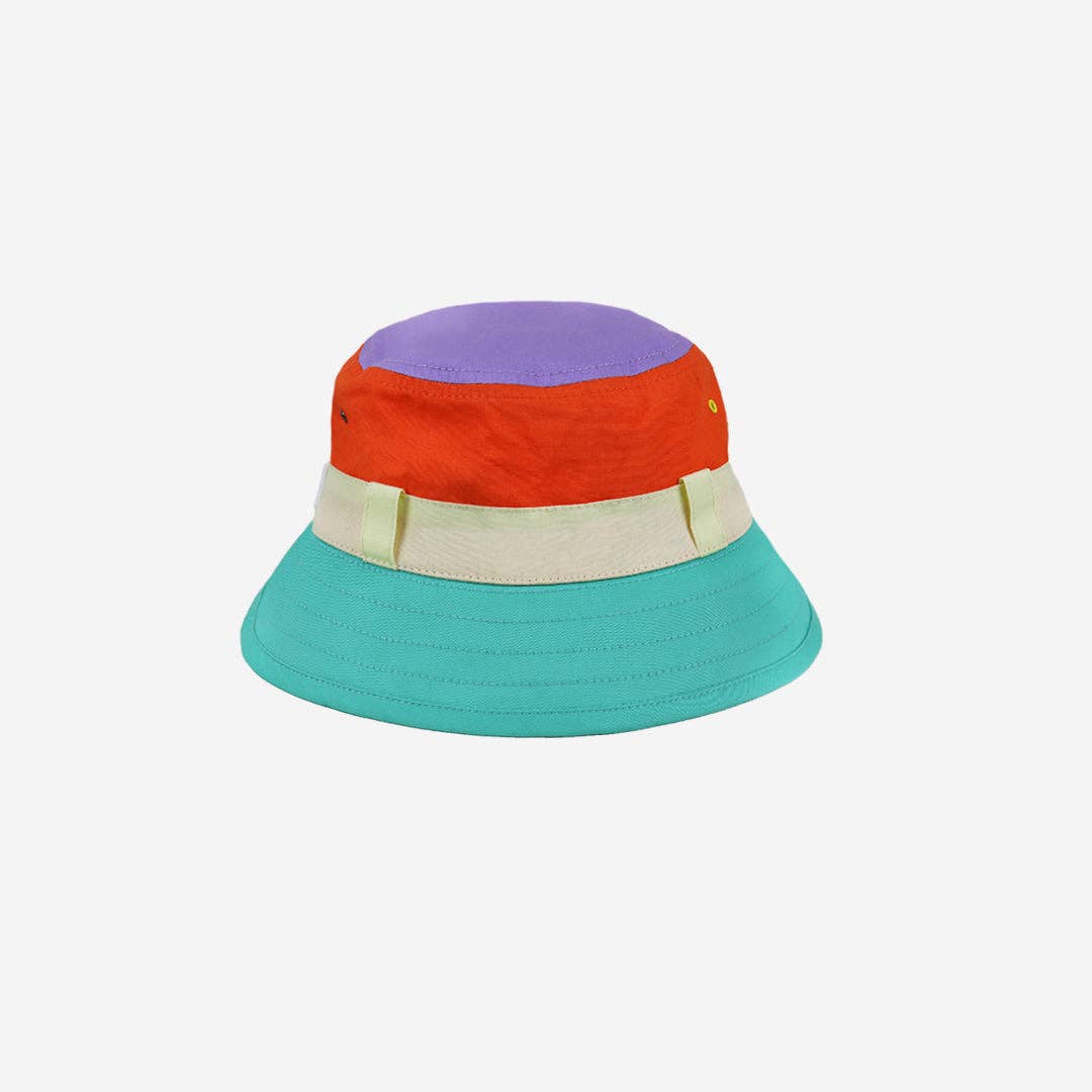 The Adventurer: Multi Colour Bucket Hat 0-6M