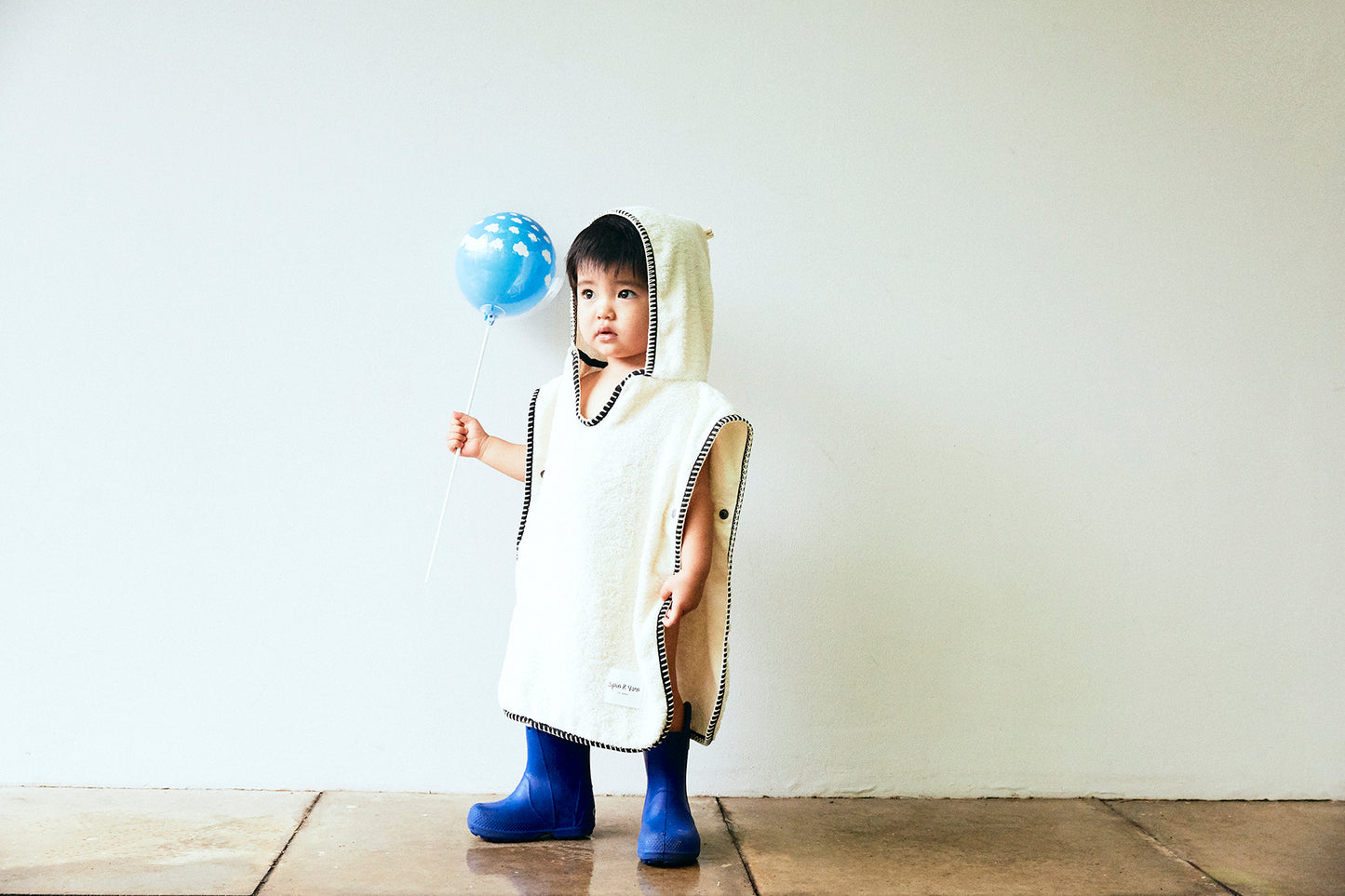 Organic Cotton Bath Towel Hooded Poncho by Spin & Yarn