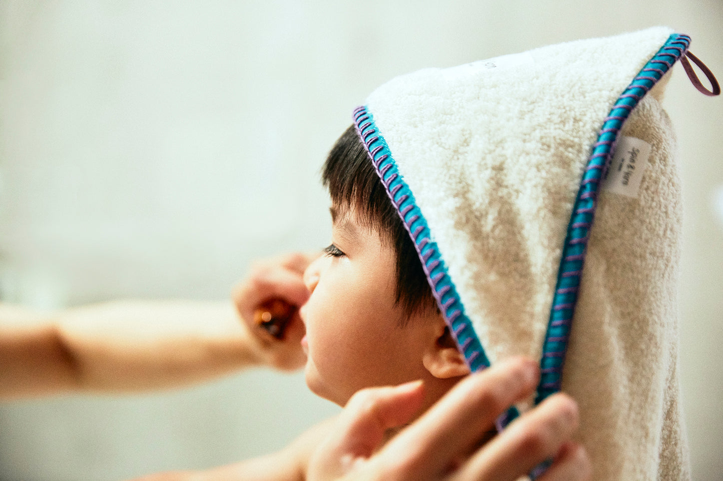 Organic Cotton Hooded Bath Towel by Spin & Yarn