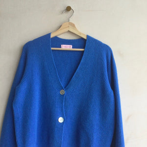 Ribbed cardi by Chan Chan -Blue-