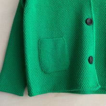 Knit Single jacket -Green-