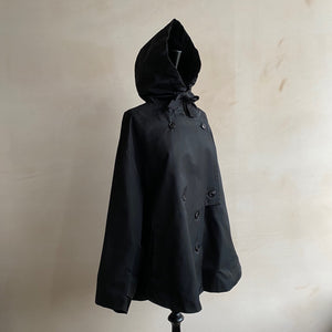 Ribbon Hood Jackets -Black-