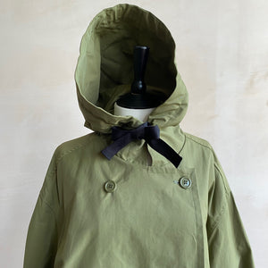 Ribbon Hood Jackets -Khaki-