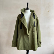 Ribbon Hood Jackets -Khaki-