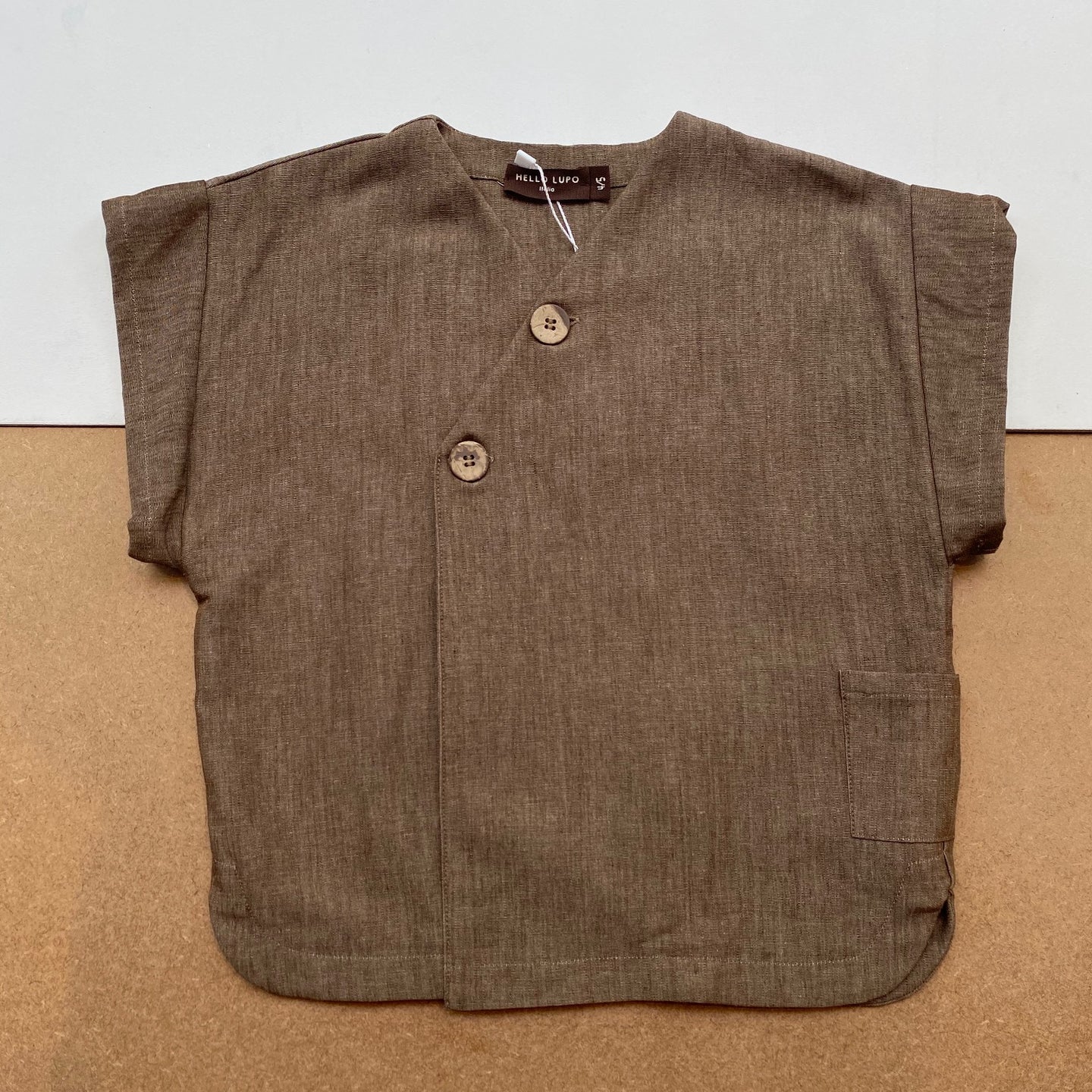 Zen Shirt Linen -Brown -