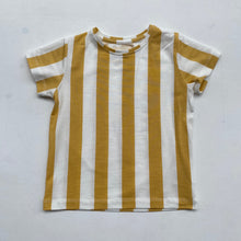SS T-Shirts Tencel -Yellow&White Stripe-