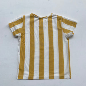 SS T-Shirts Tencel -Yellow&White Stripe-